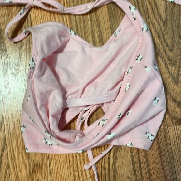 NWOT Hollister Pink Halter, Floral, XS - Picture 6 of 6